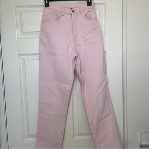 Vintage pastel pink jeans